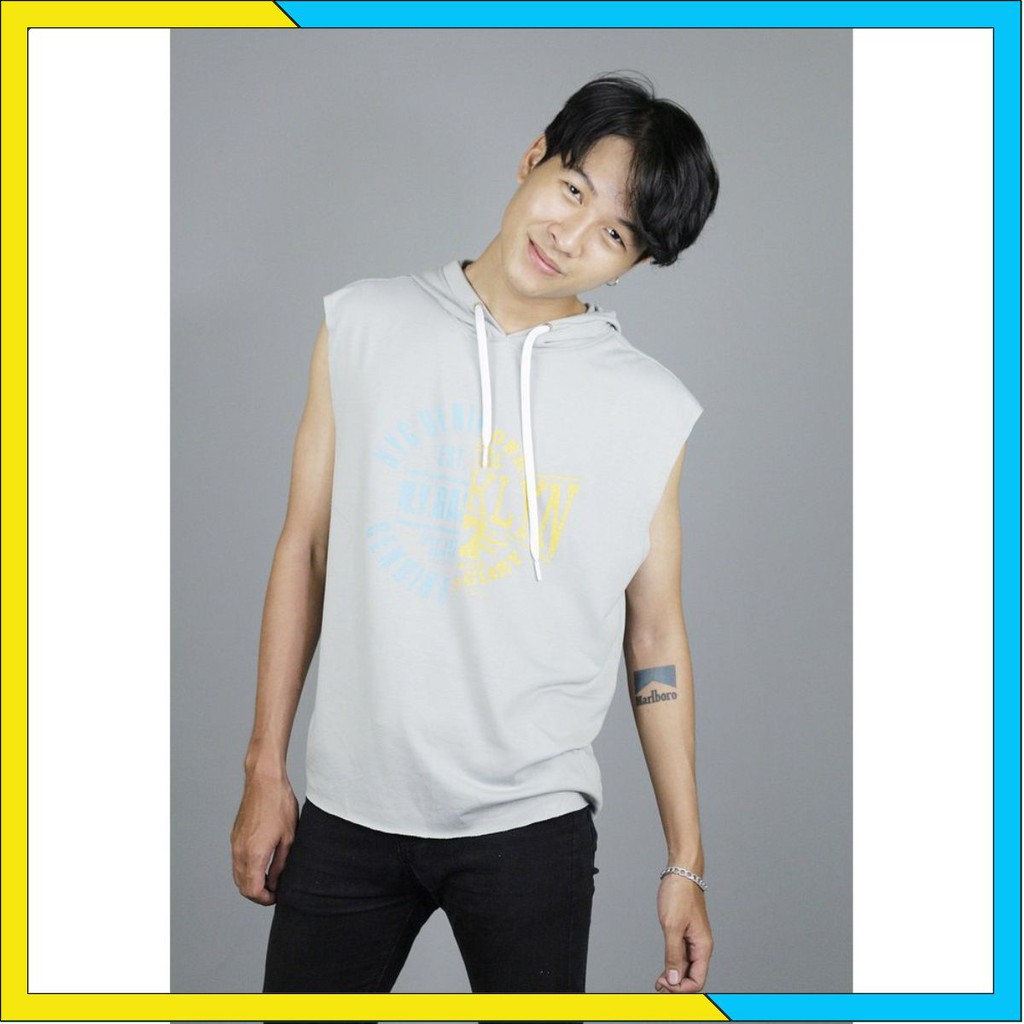 Áo thun hoodie tanktop có nón After All cotton 4 chiều
