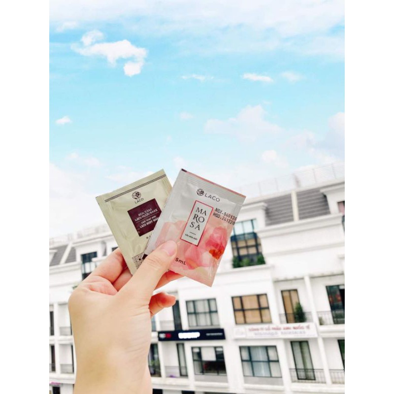 💥Tiện lợi💥Gói sữa tắm SAKE LACO dưỡng ẩm, mịn da, ngừa mụn, giảm viêm nang lông