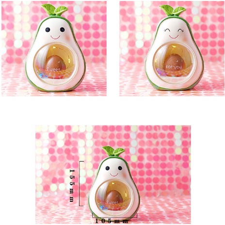 Đèn ngủ LED quả bơ dáng tròn DRS3 avocado nhựa resin hoạt hình trang trí cute dễ thương