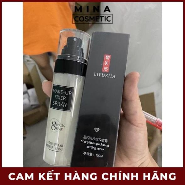 Xịt khóa trang điểm cố định lớp make up Star Flash Spray 8 Hours Wear 100ML Mina Cosmetic | BigBuy360 - bigbuy360.vn