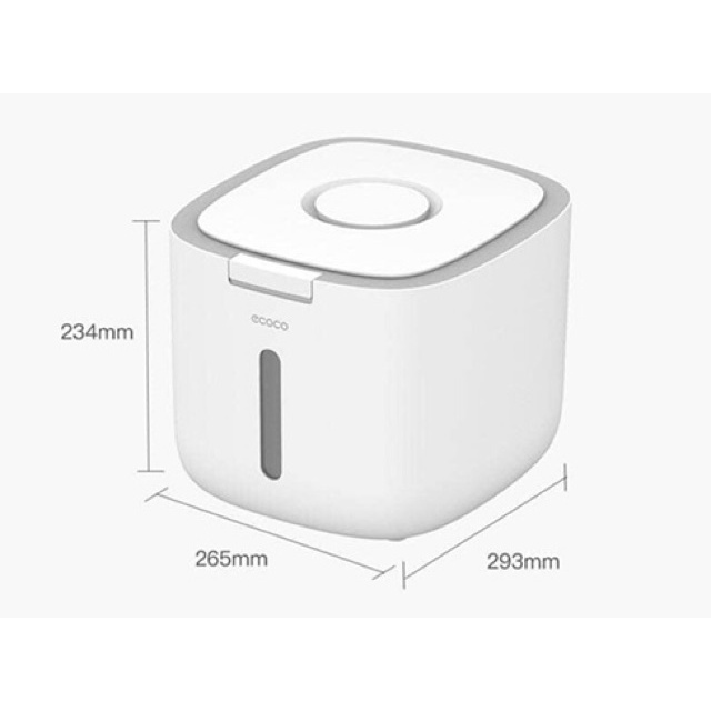 Thùng đựng gạo Ecoco thông minh  loại 10kg  - chống ẩm cao cấp - chống mọt  - Hàng Chuẩn Chính Hãng