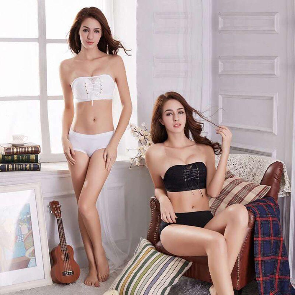 Áo Ngực Không Dây Không Gọng Chống Trượt Dây Rút Lưng Đẹp Mắt