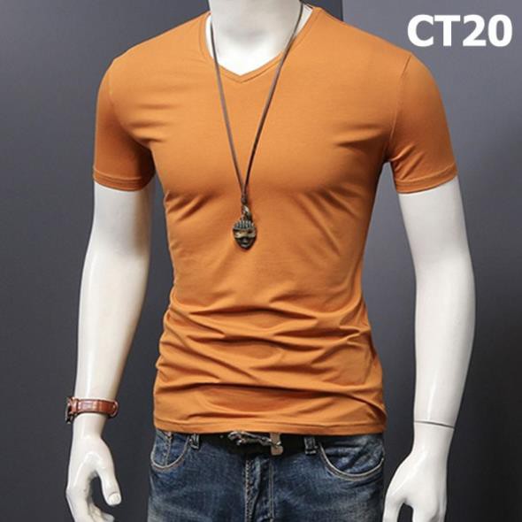 HOT SALE-  ÁO THUN NAM NGẮN TAY CỔ TIM MẪU MỚI NHIỀU MÀU