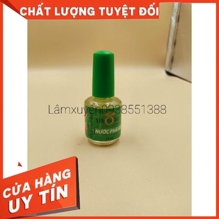 Phá gel  lạnh yesterday 15ml  🌻🌹 sử dụng dễ dàng bong tróc tất cả các loại sơn gel nóng_không bỏng móng