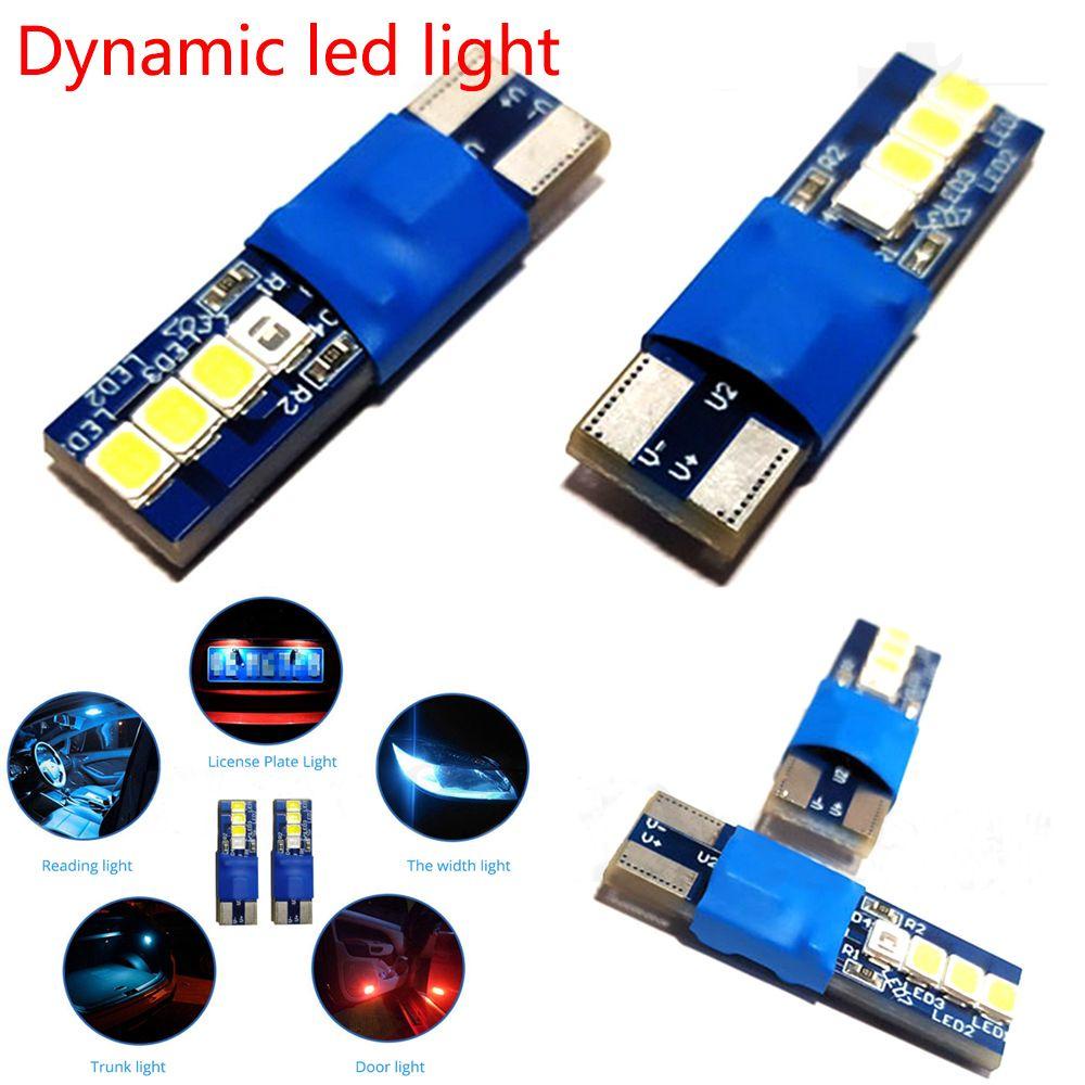 WTTLE Đèn Led T10 Ánh Sáng Xanh Dương Ánh Sáng Trắng Chuyên Dụng Cho Xe Hơi