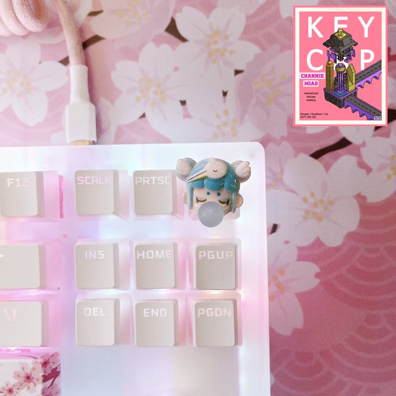 Keycap lẻ bàn phím cơ đẹp Cô gái