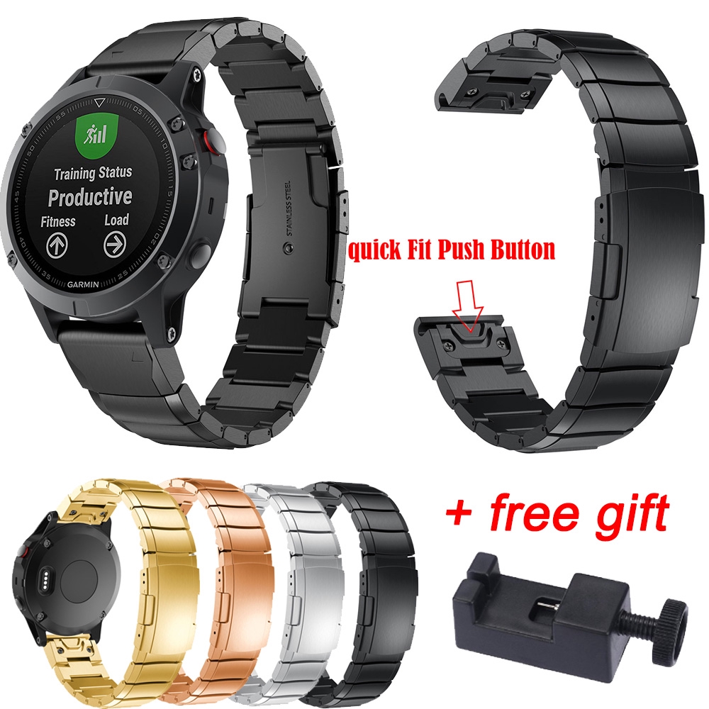 Dây Đeo Inox Cho Đồng Hồ Thông Minh Garmin Fenix 6 / Fenix 6 Pro (22mm)