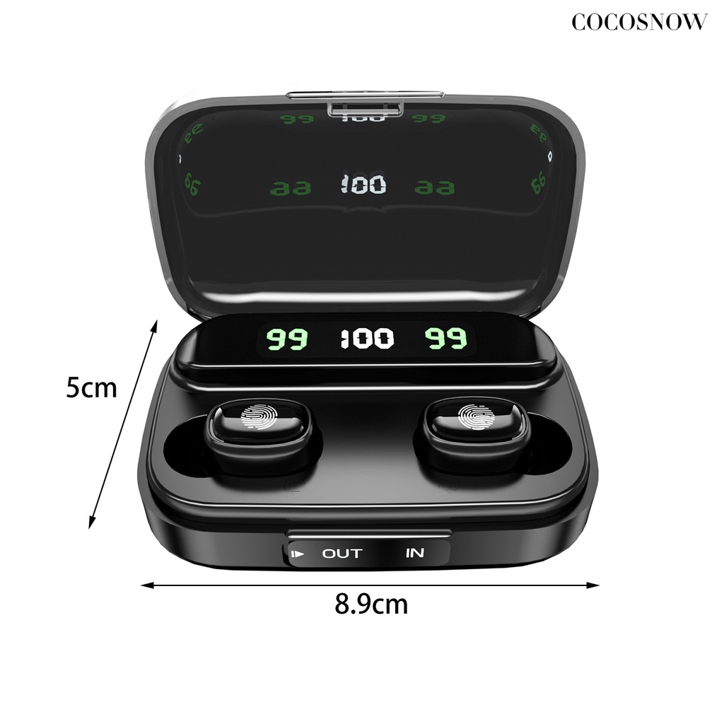 CS TWS-209S Bluetooth 5.1 Wireless In-ear Earphone Noise Reduction Earbuds for Phone
