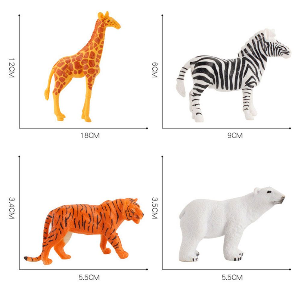 Đồ chơi mô hình động vật hoang dã làm bằng tay trang trí cho trẻ em