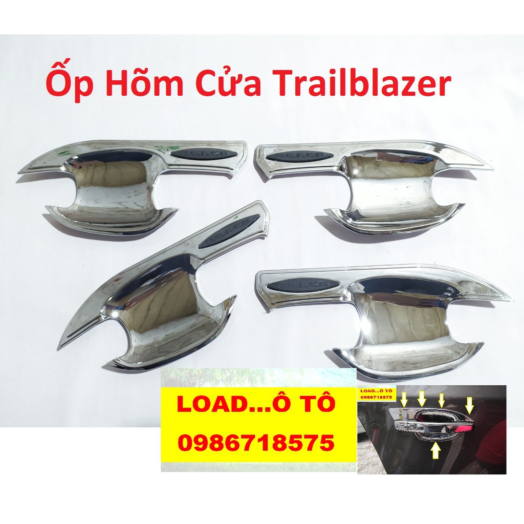 Bộ Ốp Hõm Cửa Trailblazer, Chén cửa xe Trailblazer Mạ Crom Cao Cấp