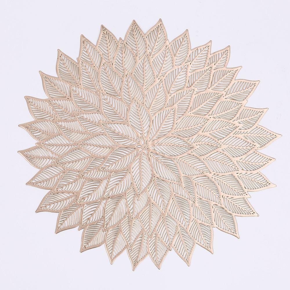 Tấm Lót Cách Nhiệt PVC, Miếng Lót Bàn Ăn Hình Tròn Sang Trọng 38cm - Maydecor