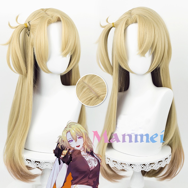 Manmei VTuber Luca Cosplay Wig Female Version 75cm Long Synthetic Hair Heat Resistant Wigs