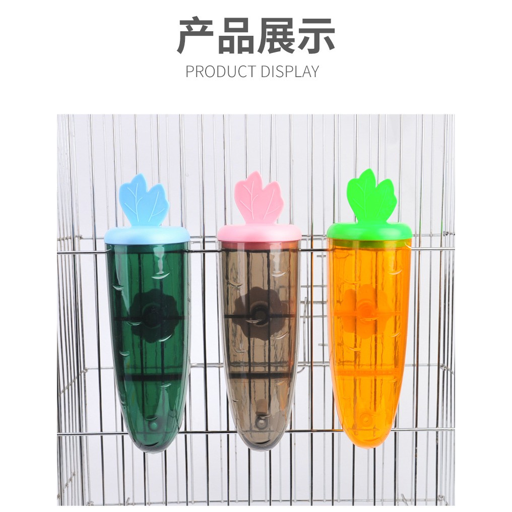 bình nước Carrot 500ml dành cho thỏ, bọ, sóc,hamster