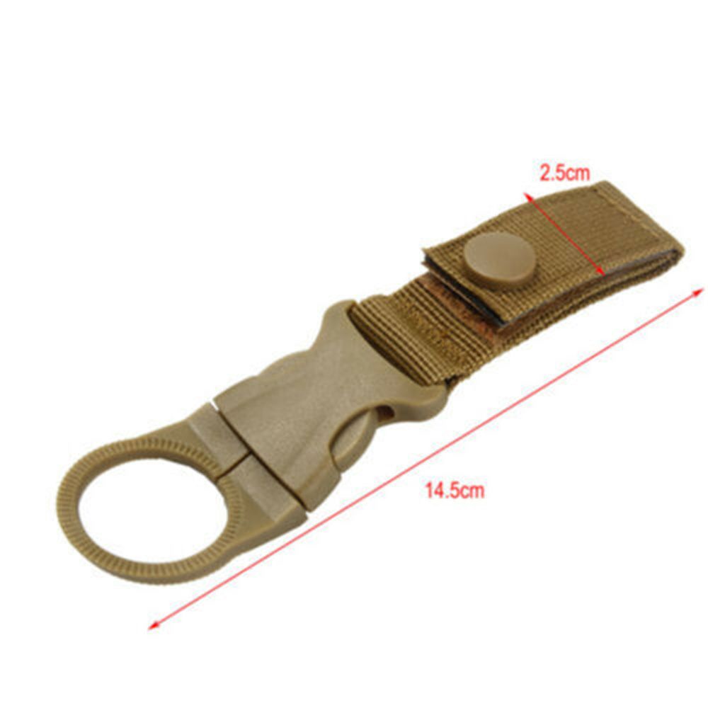 Móc kẹp khóa cài đeo chai nước gắn thắt lưng quần bằng vải nylon tiện lợi cho đi leo núi