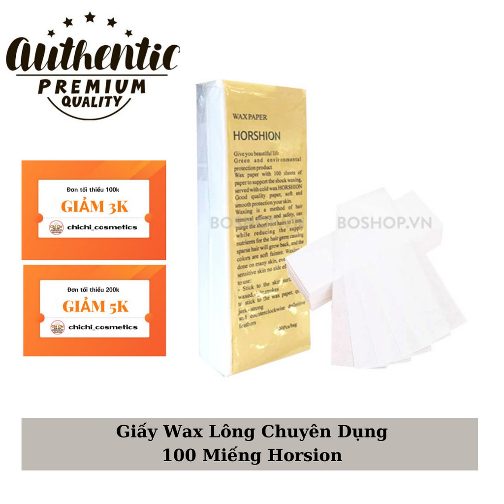 Giấy Wax Lông 100 Miếng Horsion