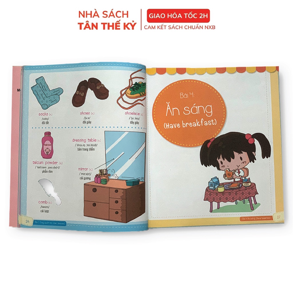 Sách - Combo Tiếng Anh giao tiếp cho trẻ em từ 3-9 tuổi (Bộ 3 cuốn)
