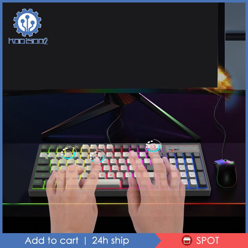 Bàn Phím Cơ Koolsoo2 96 Phím Thiết Kế Nhỏ Gọn Có Đèn Nền RGB Tiện Dụng Cho Máy Tính