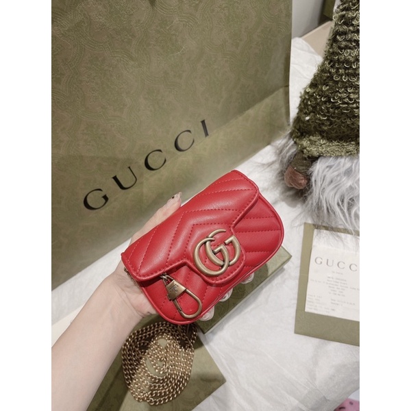 Túi Gucci mamont nano size 11 Full box