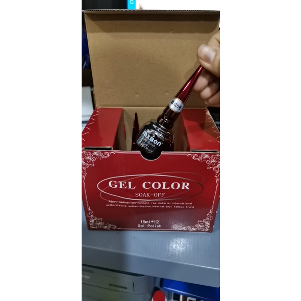 Sơn gel MXBON, sơn móng tay 6 tông màu đỏ, hàng chính hãng