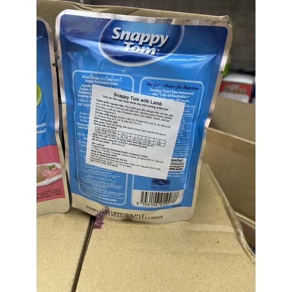 Pate cho mèo snappy tom gói 85g