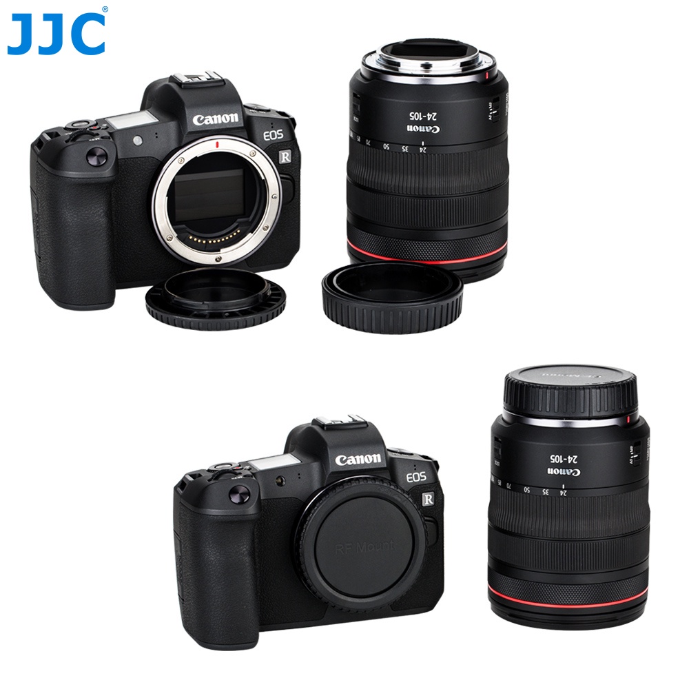 JJC Nắp Thân Máy Ảnh Canon RF Mount &amp; Ống Kính Phía Sau Dành Cho Máy Ảnh Canon Ngàm RF Và Ống Kính Không Gương Lật Ngàm Rf, Canon EOS R50 R10 R8 R7 R6 Mark II R5 R3 RP Ra R Và Hơn Thế Nữa