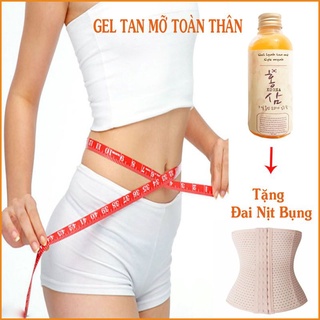 Gel Tan Mỡ Cấp Tốc Hàn Quốc Tặng Đai Nịt Bụng
