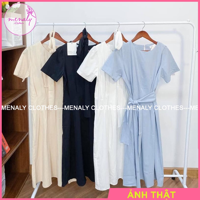 Váy dáng dài hàn quốc tay ngắn VH024