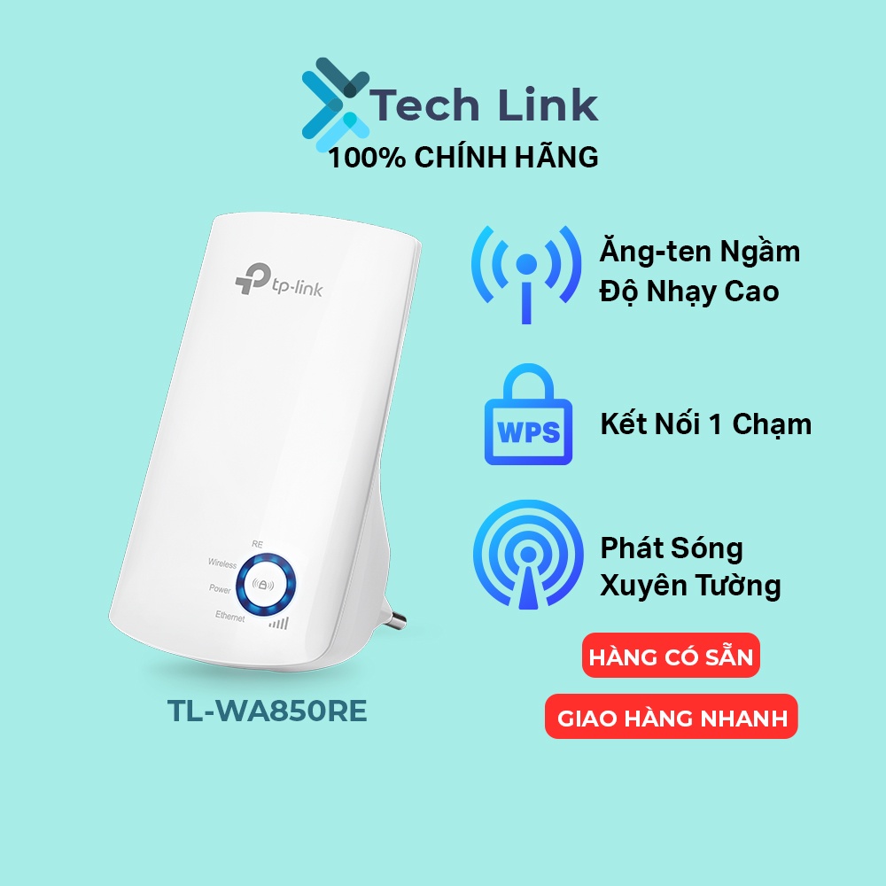 [Hỏa tốc] Bộ Mở Rộng Sóng Wifi TP-Link TL-WA850RE Chuẩn N 300Mbps