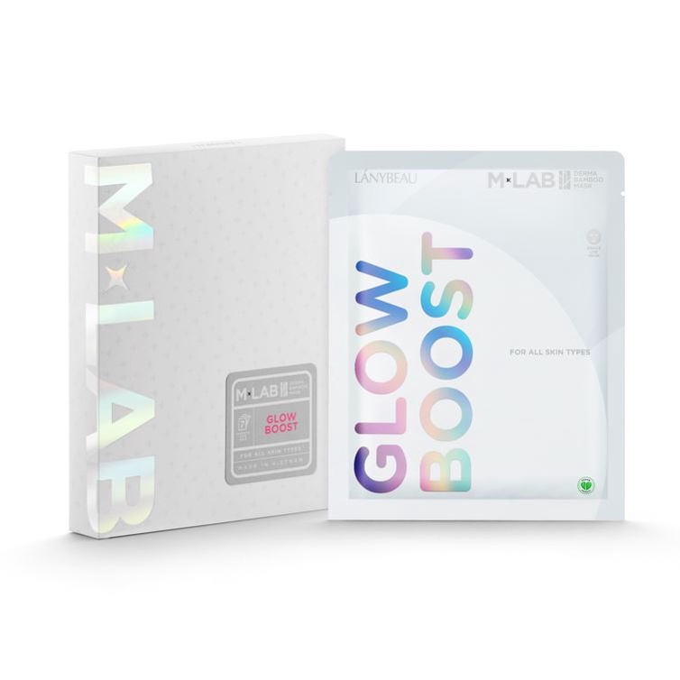 Mặt Nạ Lánybeau M-Lab Glow Boost Sợi Tre Dưỡng Trắng Sáng Và Căng Bóng Da 28g - Lee Bangkok