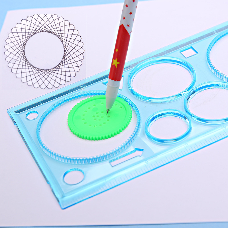 Multi-function Puzzle Spirograph Geometric Ruler/ Students Drawing Toys Children Learning Art Tool