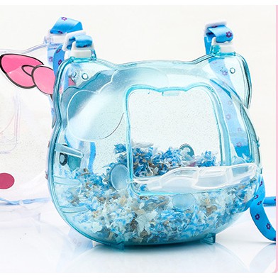 Lồng xách tay kitty dành cho hamster, đuôi mập