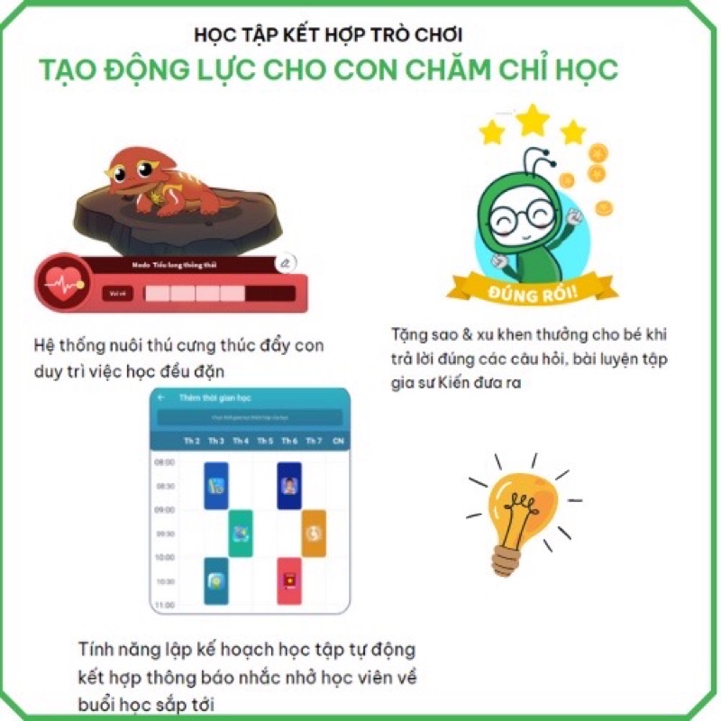 Kiến Guru - Khóa học các bộ môn theo chuẩn Bộ Giáo Dục - Lớp 1 đến 12