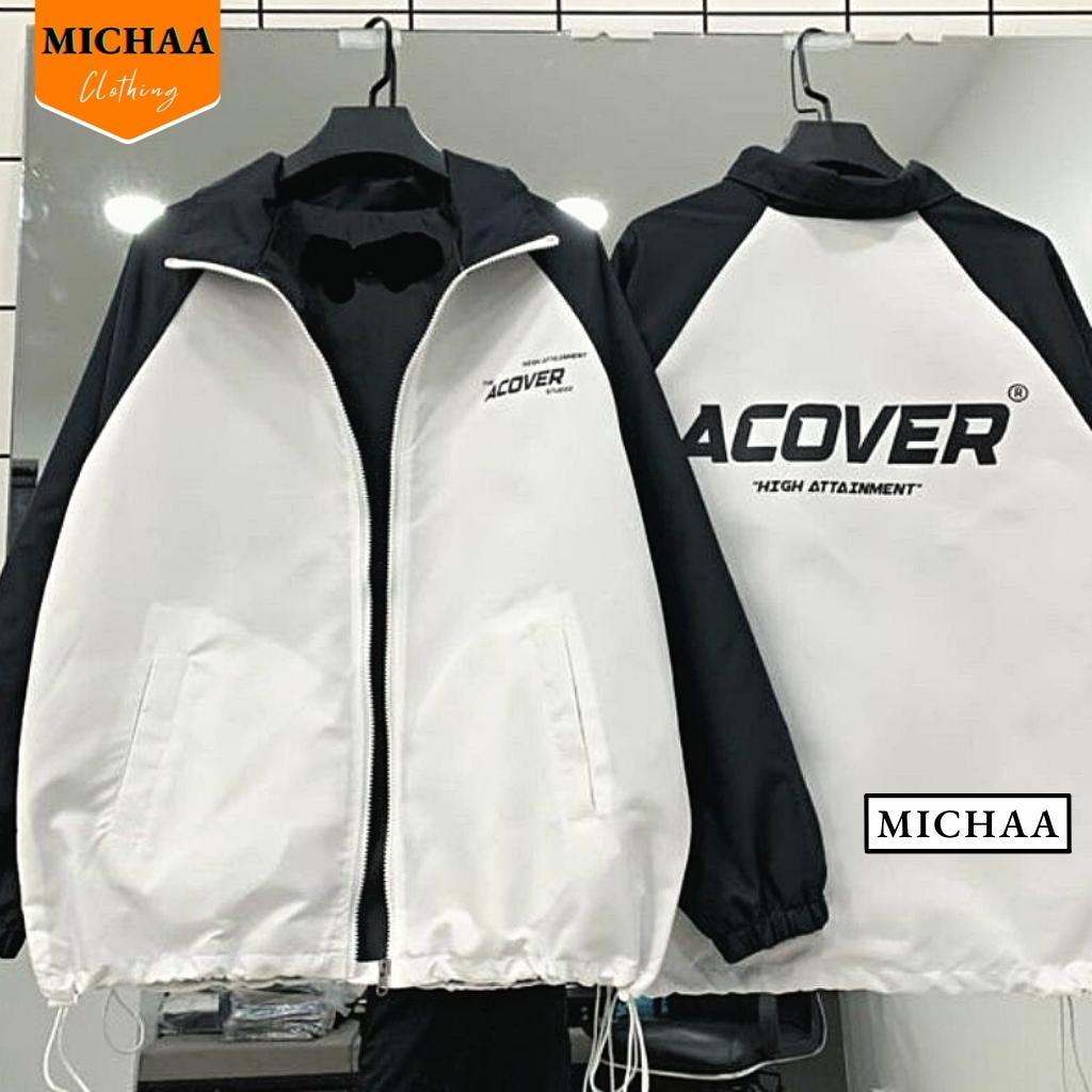 [Mã FAWEEKDAY2 giảm 10K đơn 50K] Áo Khoác Dù Bomber 2 Lớp ACOVER Nam Nữ Ulzzang Unisex Form Rộng - MICHAA