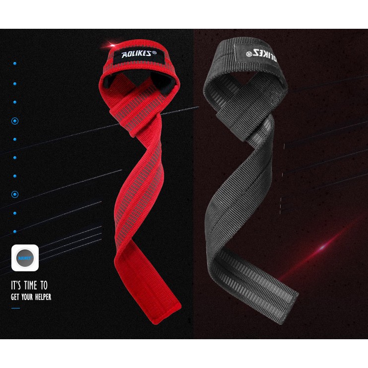 Dây quấn cổ tay kết hợp kéo lưng tập gym chính hãng Aolikes