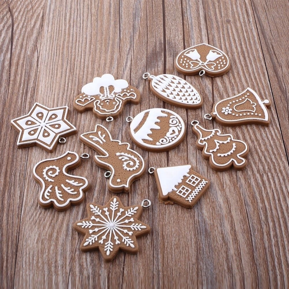 Bộ 11 móc treo trang trí cây thông Noel bằng đất sét Polymer chất lượng cao
