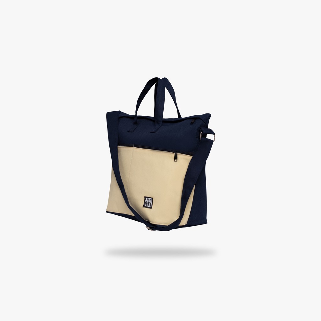 Túi đeo chéo vải canvas nhiều ngăn để vừa laptop 13" 15" size A4 City Messenger Bag Jamlos | BigBuy360 - bigbuy360.vn