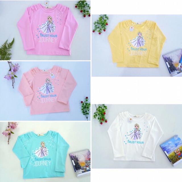 Áo Cotton Thu Đông Hình Elsa LITIBABY Thời trang trẻ em dành cho bé gái size 3-10 tuổi. Mã VT00483