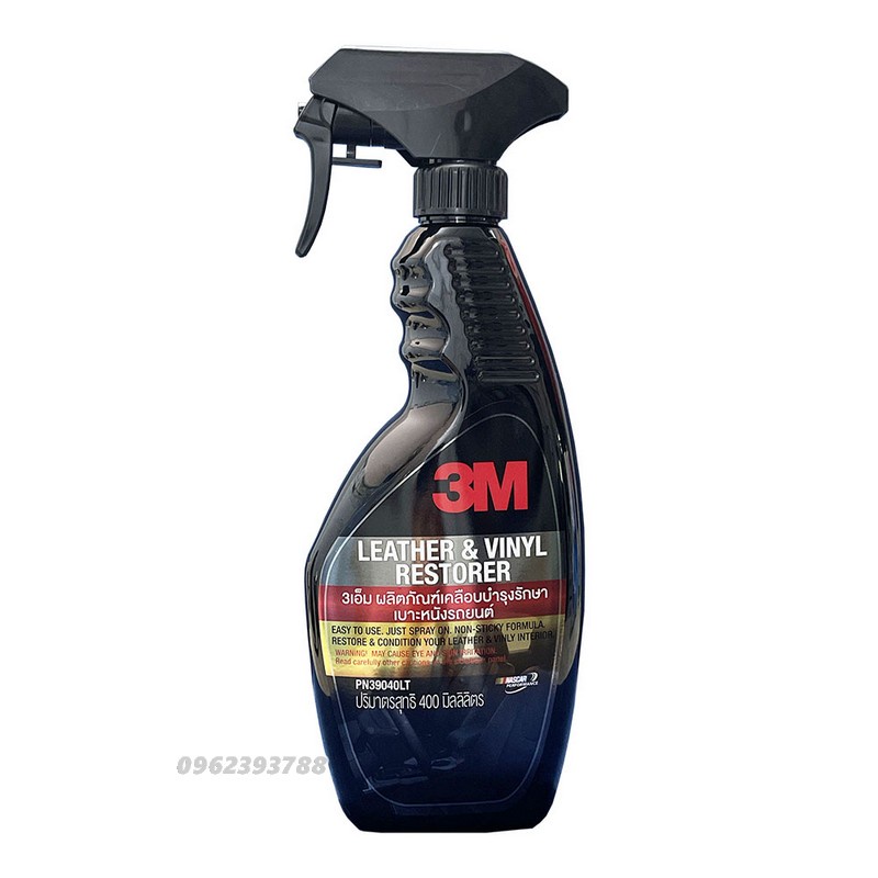 vệ sinh và bảo dưỡng nội thất xe hơi 3M Leather and Vinyl Restorer