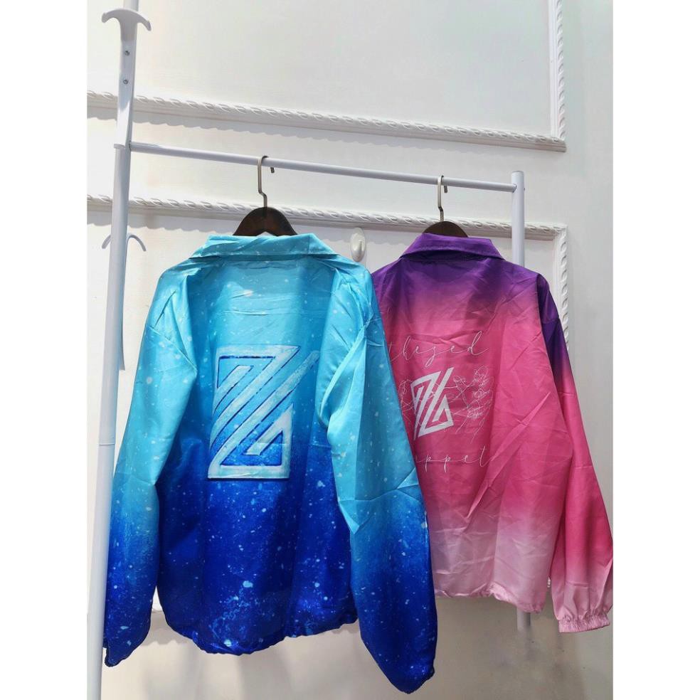 Áo khoác dù Loang Màu unisex dành cho nam nữ in Z, jacket form rộng vãi mero XUKA SHOP