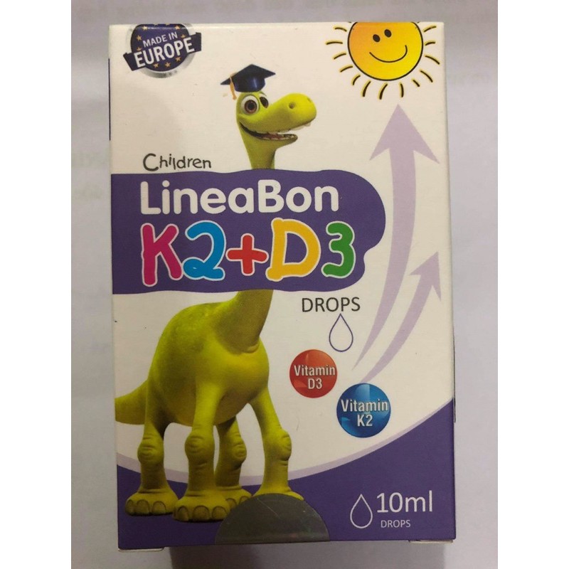 LineaBon k2 + D3 - vitamin d3, vitamin k2 giúp hấp thụ canxi, xương, răng cho trẻ từ sơ sinh - người lớn