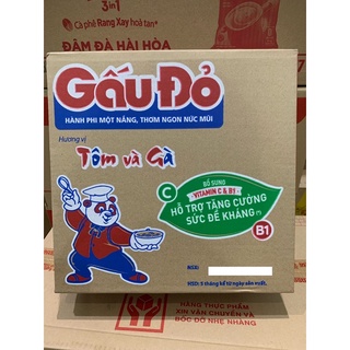 Thùng 30 gói mì gấu đỏ 63g/gói