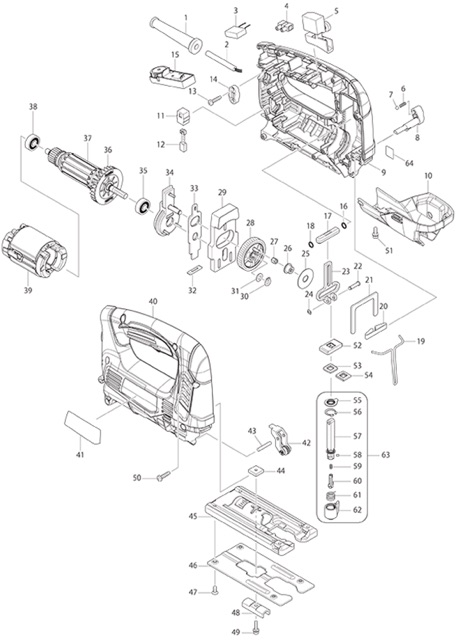 JV0600K Máy cưa lọng 650w Makita