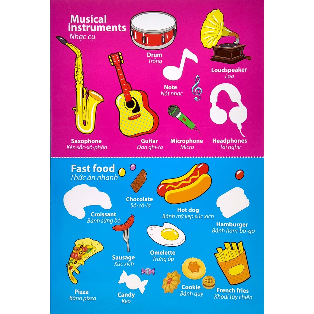 Sách Sticker For Kids 4 (Song Ngữ Anh - Việt) - Từ Mới