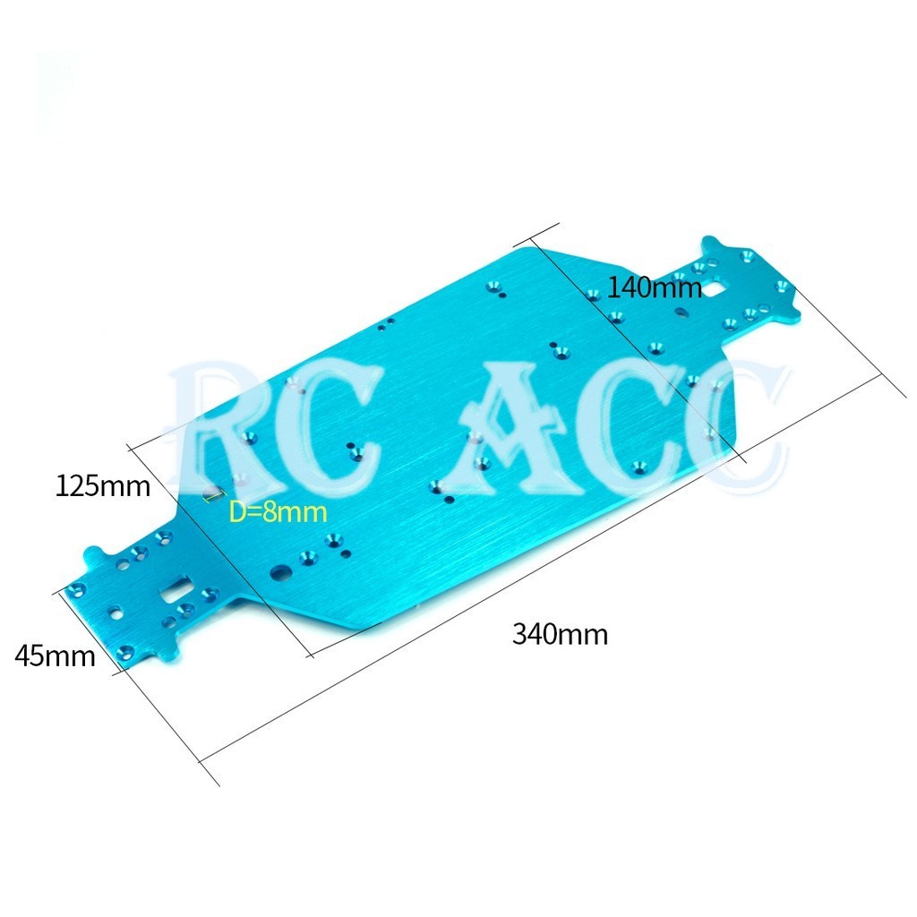 Khung Hợp Kim Nhôm 0400111 Cho Xe Đồ Chơi 1/10 HSP 94107 94170 94118 94111 RC
