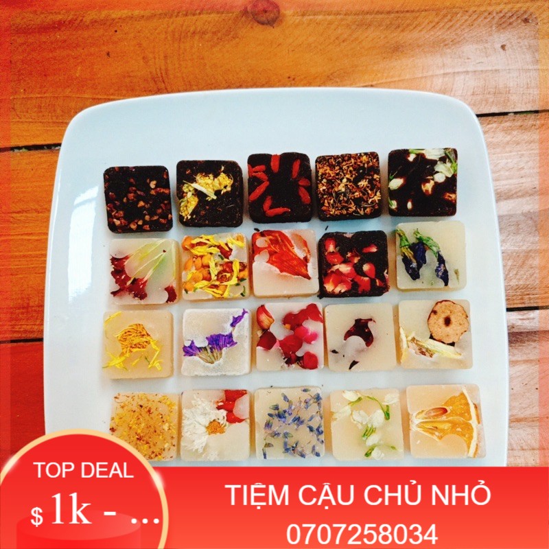 SẴN SG - Viên Trà Hoa Đường Phèn MẬT ONG - Trà Thảo Mộc