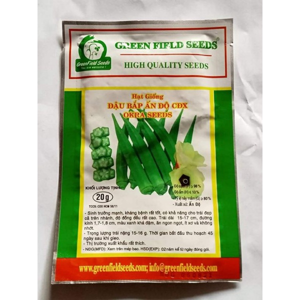 GÓI HẠT GIỐNG ĐẬU BẮP