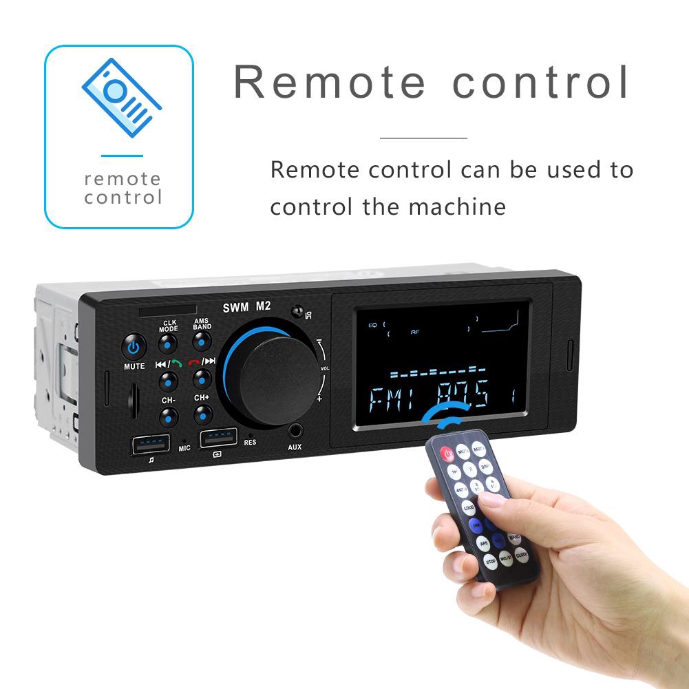 Máy nghe nhạc MP3 trên xe kết nối Bluetooth có remote điều khiển