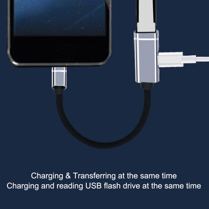 Bộ Hub Chuyển Đổi USB Type C Sang Cổng Sạc USB 3.0 + PD OTG 2 Trong 1 Đa Năng Cho Laptop