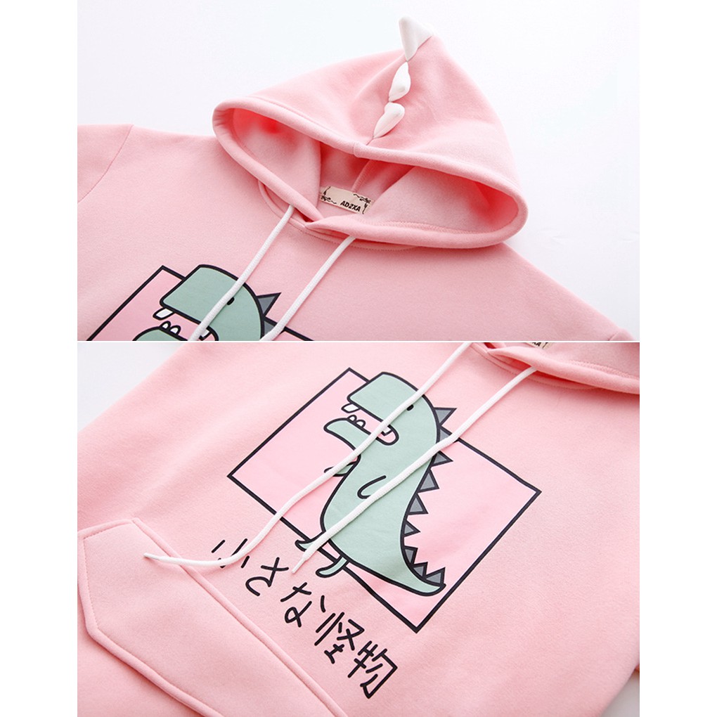 Áo khoác Hoodie Chú khủng long CUTE style NHẬT (đủ màu)