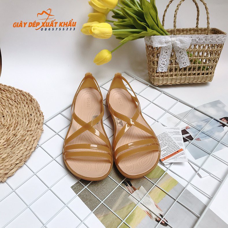 Sandal Cross Nữ Isabella Strappy Màu Nâu